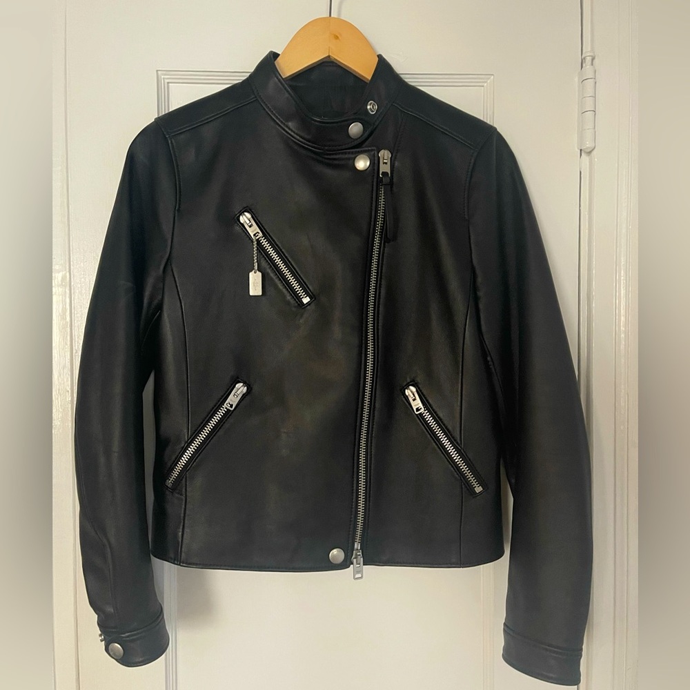 Ladies Authentic NWOT COACH leather jacket